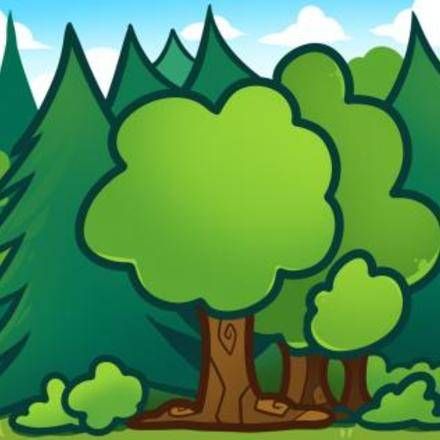 Forest : Drawing for Kids, Coloring pages, Videos for kids, Free ... Forest Drawing Easy, How To Draw Trees, Waterfall Drawing, Draw Trees, Trees For Kids, Forest Drawing, Spiderman Drawing, Drawing Examples, Beginner Art