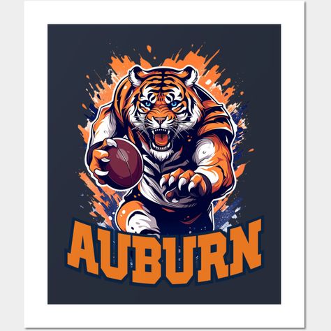 Gear up for gameday and unleash your Auburn Tigers pride with this fierce design!Features:Bold Auburn Tigers logo prominently displayed, showcasing your team loyalty.Vibrant colors and dynamic graphics capturing the energy of Auburn football.High-quality printing ensures a crisp look that lasts.Comfortable and stylish apparel options available, including t-shirts, hoodies, and more. -- Choose from our vast selection of art prints and posters to match with your desired size to make the perfect pr Auburn Tigers Logo, Auburn Logo, Auburn Tigers Football, Auburn Alabama, Auburn Football, Tiger Logo, Auburn Tigers, Team Spirit, Wood Burning