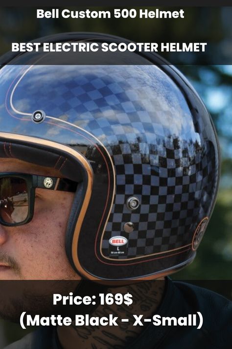 Bell Custom 500-12 Best Electric Scooter Helmets-electric scooter for adults-accessories e-scooter Bell Custom 500, Open Face Motorcycle Helmets, Scooter Helmet, Best Electric Scooter, Open Face Helmets, Motorcycle Riders, Open Face, E Scooter, Motorcycle Helmet