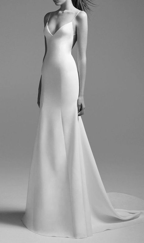 Wedding Dress Inspiration Corp Perfect, Minimalist Bride, Banquet Dresses, 파티 드레스, Trendy Wedding Dresses, Alex Perry, Wedding Dresses Satin, Classic Wedding Dress, Dress Simple