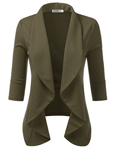 Looking for the perfect blazer? Look no further! This lightweight blazer is perfect for any occasion, and also comes in plus size. #plussized #fashion #blazer #jacket #springfashion #summerfashion #affiliate Female Blazer, Business Casual Blazer, Plus Size Blazer, Spring Work Outfits, Lightweight Blazer, Open Front Blazer, Professional Fashion, Designer Shorts, Casual Work