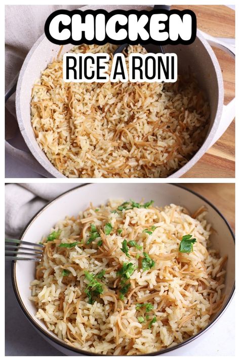 Making Homemade Rice A Roni from scratch is the easiest way when. you are craving a nostalgic taste of your childhood. With just a few simple ingredients you can enjoy a delicious and satisfying meal with loads of flavor and memories. Chicken And Rice A Roni, Chicken Rice A Roni, Homemade Rice A Roni, Lemon Dill Chicken, Cracker Barrel Chicken, Rice A Roni, Making Chicken, Rice Vermicelli, Rice Pasta