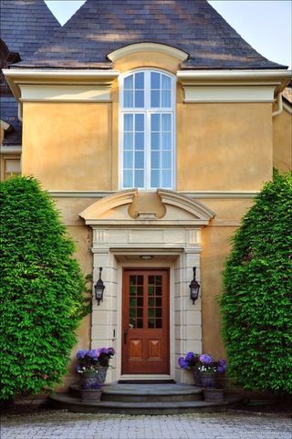 Simmons Estate Homes, Southlake, TX. | Georgiana Design | Bloglovin' Georgiana Design, Revival Architecture, French Architecture, Front Entrance, French Cottage, Humble Abode, French Country Decorating, Beautiful Architecture, Residential Architecture