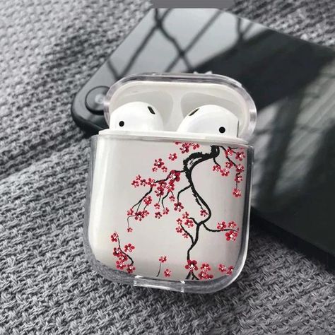 Cute Ipod Cases, Airpods Apple, Air Pod, Airpod Cases, Japanese Sakura, Earbuds Case, Apple Air, Airpods Cases, Airpod Pro