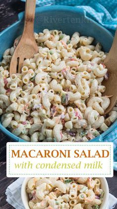 Sweet Macaroni Salad Recipe, Filipino Macaroni Salad, Sweet Pasta Salads, The Best Macaroni Salad, Creamy Macaroni Salad, Chicken Macaroni Salad, Salad Macaroni, Creamy Pasta Salads, Best Macaroni Salad