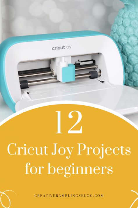 Learn how to use your Cricut Joy plus 12 inspiring project ideas for beginners. Cricut Instructions How To Use, Cricut Joy Tumbler Projects, Cricut Joy Projects Beginner Cards, Cricut Joy Infusible Ink Projects, Projects For Cricut Joy, Easy Cricut Joy Projects, What To Make With Cricut Joy, Cricut Joy Ideas For Beginners, Cricut Joy Craft Ideas