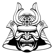 Simple Samurai Drawing, Samurai Helmet Drawing, Samurai Mask Drawing, Samurai Mask Art, Samurai Art Drawing, Samurai Helmet Tattoo, Drawing Helmet, Samurai Face Mask, Shogun Tattoo