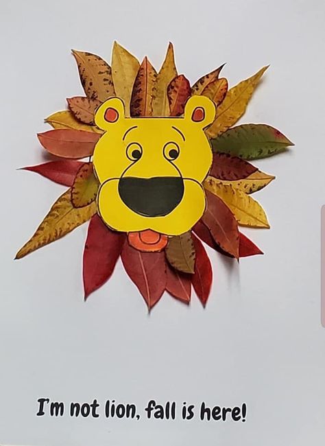 Fall Leaves Activities, Art Bulletin Boards, Lion Craft, Lion Family, Animal Art Projects, Homeschool Projects, Kindergarden Activities, Activities For Boys, Kids Math Worksheets