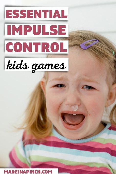 Impulse Control Activities for Kids! Learn about your child's impulsivity as well as fun activities and games, to help your kids practice self-control and self-regulation. Impulse control is something your kids can learn! Here's how! #impulsecontrolactivitiesforkids #impulsecontrolactivities #impulsecontrol #parenting Impulse Control Activities For Kids, Behaviour Display, Impulse Control, Impulsive Behavior, Therapeutic Activities, Peer Pressure, Facing Challenges, Games For Toddlers, Self Regulation