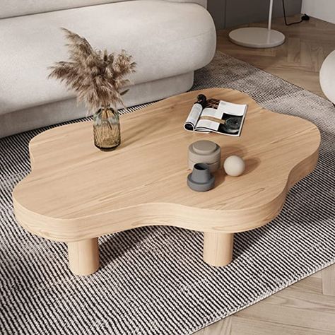 Cloud Shape, Round Wood Coffee Table, Unique Coffee Table, Small Coffee Table, Cloud Shapes, Wood Coffee Table, Wooden Coffee Table, Solid Wood Dining Table, Room Size