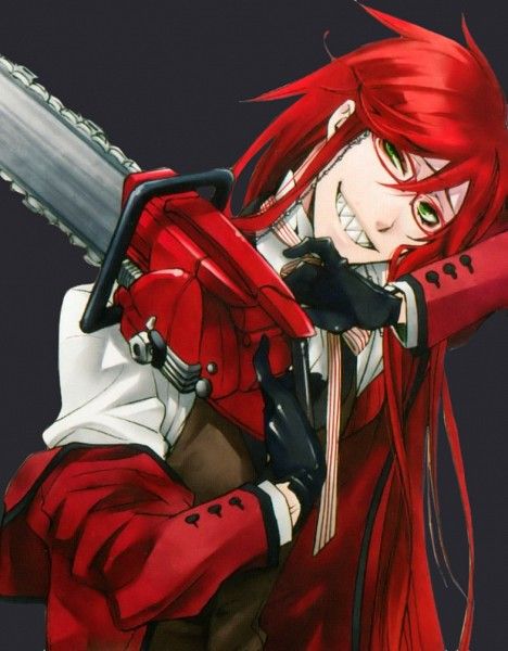 Anime, Kuroshitsuji, Grell Sutcliff, Yana Toboso, Official Art Grell Sutcliff, An Anime, Chainsaw, Anime Character, Red Hair, The Story, Red, Hair, Anime