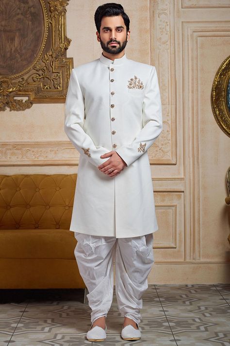 Excited to share the latest addition to my #etsy shop: Mens wedding sherwani /White royal sherwani / Indian suit for men / indian mens wear / indian dress / sherwani for men / indian suit https://etsy.me/34WNNS5 #clothing #men #jacket #gold #polkadot #no #overcoat #she Marriage Dress For Men, Marriage Outfit, Blue Sherwani, Sherwani For Men Wedding, Wedding Kurta For Men, Groom Dress Men, Indian Groom Wear, Wedding Dresses Men Indian, Suit Man