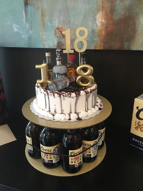 Guy cake Birthday 18 Male 21st Birthday Cake For Men, 18th Birthday Cake For Guys, 18th Birthday Cake Ideas, Boys 18th Birthday Cake, 21st Birthday Cake For Guys, 18th Birthday Cake Designs, Birthday Cake For Men, Birthday Beer Cake, 19th Birthday Cakes