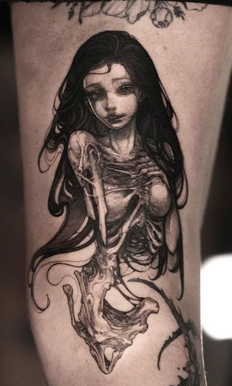 Succubus Tattoos, Succubus Tattoo, Gotik Tattoo, Gothic Tattoos, Goth Tattoo, Wicked Tattoos, Tato Lengan, Fantasy Tattoos, Creepy Tattoos