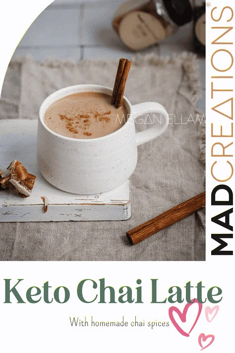 Keto Latte Recipes, Sugar Free Latte Recipe, Easy Chai Latte Recipe, Keto Chai Tea Latte, Chai Tea Latte Recipe, Homemade Chai Tea, Chai Latte Recipe, Lemon Curd Cake, Iced Chai Latte