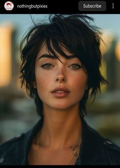 Long Faces Hairstyles, Short Long Haircut, Brunette Pixie With Highlights, Haircut 2025, Short Messy Hairstyles, Woman Short Hair, Short Layered Haircuts For Women, Classic Pixie, 2024 Hairstyles