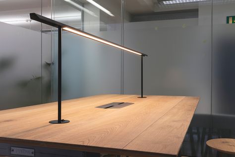 Beam Task Lighting | Ideal desk accessory | work light | Reading light | Integrated | Frövi Innovative Furniture Design, Library Lighting, Wood Desk Lamp, Desk Lighting, Desk Lamp Office, Library Furniture, Innovative Furniture, H Design, Office Lighting