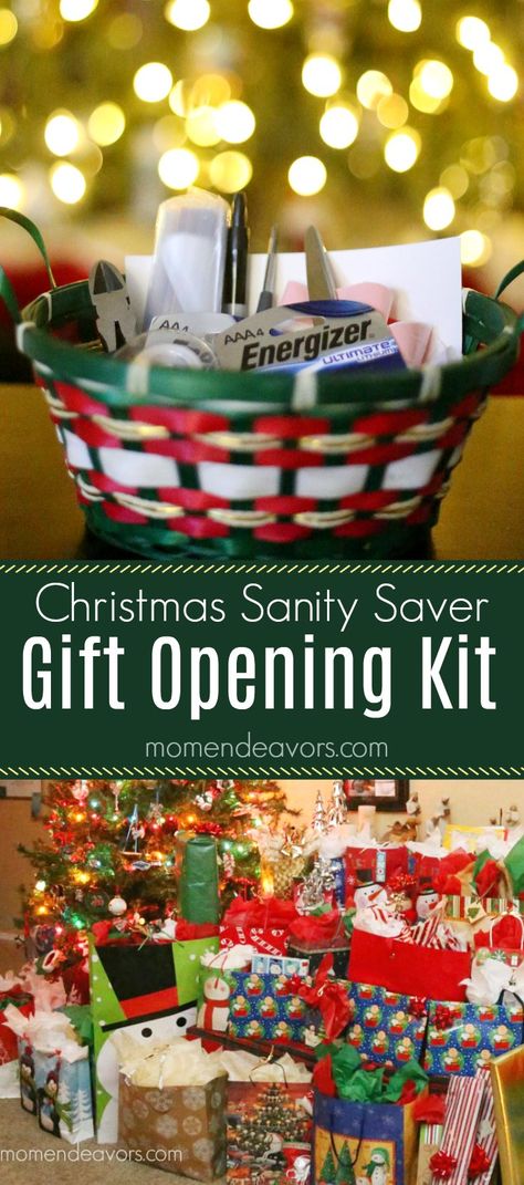 Christmas Gift Opening, Christmas Morning Traditions, Gift Opening, Gift Hacks, Christmas Hacks, Christmas Projects Diy, Christmas Gift Basket, Mom Diy, Christmas Gift Baskets