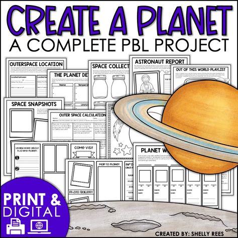 Unlock a world of creativity in your upper elementary classroom with these 12 engaging Project-Based Learning examples! From create a planet to design a haunted house to historical time capsules, these hands-on PBL activities foster critical thinking and collaboration. Perfect ideas for project based learning activities and ideas for homeschool, 3rd grade, 4th grade, 5th grade, 6th grade, and middle school. Includes a FREE printable lemonade stand project that uses math and language arts ... Homeschool 3rd Grade, Create Your Own Planet, Wildflower Classroom, Project Based Learning Middle School, Ideas For Project, Project Based Learning Elementary, Project Based Learning Math, Pbl Projects, Planet Project