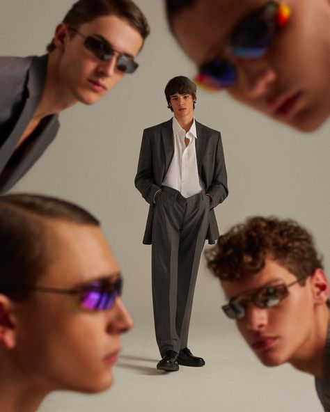 Fernando Lindez, Sofian El Ben + More Rock Colorful Looks for Icon Spain Spain Spring, Group Photo Poses, Group Picture Poses, Men In Suits, Band Photoshoot, Pose Portrait, Fotografi Urban, Group Poses, Band Photography