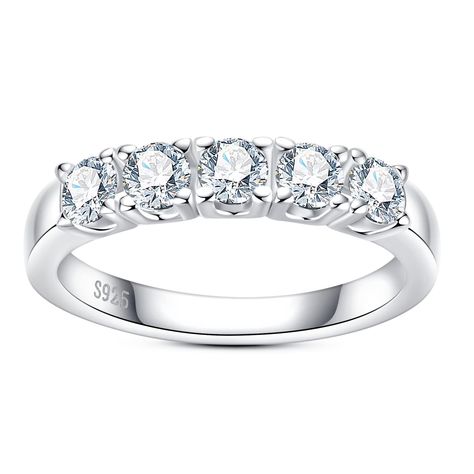 PRICES MAY VARY. Title: Moissanite Eternity Rings Wedding Band 0.6/1cttw D Color VVS1 Clarity Round Brilliant Cut Moissanite Diamond S925 Sterling Silver 5/6 Stones Stackable Anniversary Rings for Women with Certificate. Product Type: Departments > Women > Jewelry > Wedding & Engagement > Eternity Rings Fire Color, Stackable Wedding Bands, Eternity Rings, Moissanite Jewelry, The Shining, Rings Wedding, Anniversary Bands, Jewelry Wedding, Lab Created Diamonds