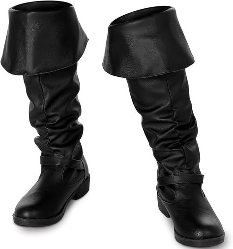 Boots Halloween Costume, Medieval Clothing Men, Halloween Costume Boots, Medieval Pirate, Medieval Boots, Gothic Cosplay, Pirate Boots, Costume Boots, Gothic Men