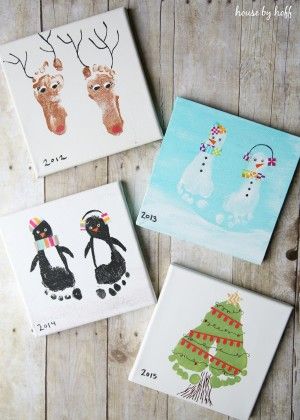 Grandparents Day Games, Kindergarten Grandparents Day, Baby Christmas Crafts, Juleverksted For Barn, Appetizers Christmas, Grandparents Christmas Gifts, Games Christmas, Handmade Christmas Cards, Baby Art Projects