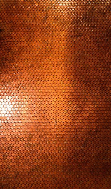 Sealing Grout, Penny Floor, Textures Murales, Color Cobre, Copper Penny, Copper Color, Color Textures, Textures Patterns, Feng Shui