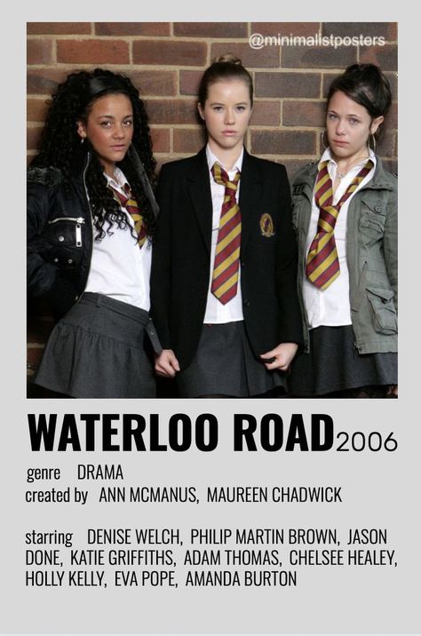 Chelsee Healey, Amanda Burton, Denise Welch, Road Poster, Waterloo Road, Minimalist Poster, Message Me, Movies Showing, Custom Orders