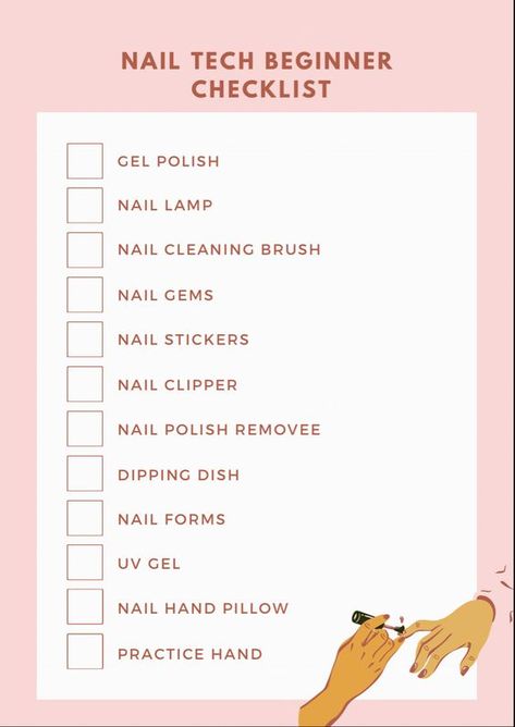 Nail Tech Beginner Must Have Checklist💕pt.2 Cute Home Nail Salon, Things You Need To Start Doing Acrylic Nails, Acrylic Nails Must Haves, Items For Nails, Nail Business Start Up, Begging Nail Tech, Nail Tech Bedroom Ideas, Acrylic Nails Supplies, Nail Tech Tools List