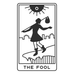 The Fool Tarot Tattoo Simple, Easy Tarot Card Drawing, Simple Tarot Card Design, The Fool Tarot Card Art, Pizza Drawings, The Fool Tarot Tattoo, Tarot Card The Fool, Tarot Svg, The Fool Tarot Card