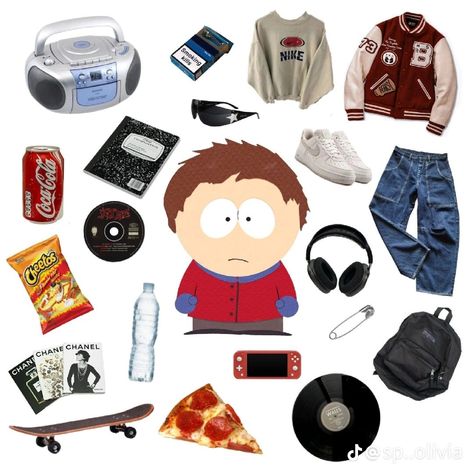 Outfits Inspired By South Park, South Park Inspired Outfits, Park Fits, Clyde Donovan, Niche Memes, Fit Ideas, Junk Drawer, Character Aesthetic, Edgy Outfits