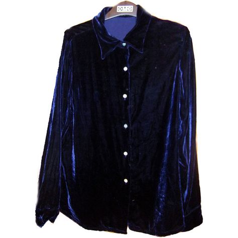 Dark blue velvet shirt found on Polyvore Blue Velvet Shirt, Dark Blue Velvet, What Should I Wear Today, What Should I Wear, Velvet Shirt, Blue Velvet, Capsule Wardrobe, Pretty Outfits, Denim Button Up