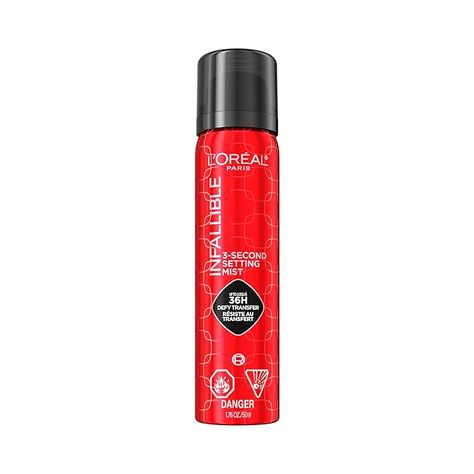 Amazon.com: L'Oreal Paris Infallible 3-Second Setting Spray Mist, Microfine Mist for up to 36HR Wear, Clear, 1.76 Fl Oz : Beauty & Personal Care Loreal Setting Spray, Manifesting List, Best Drugstore Setting Spray, Drugstore Setting Spray, Setting Spray Makeup, Makeup Drugstore, Loreal Infallible, Loreal Makeup, Loreal Paris Infallible