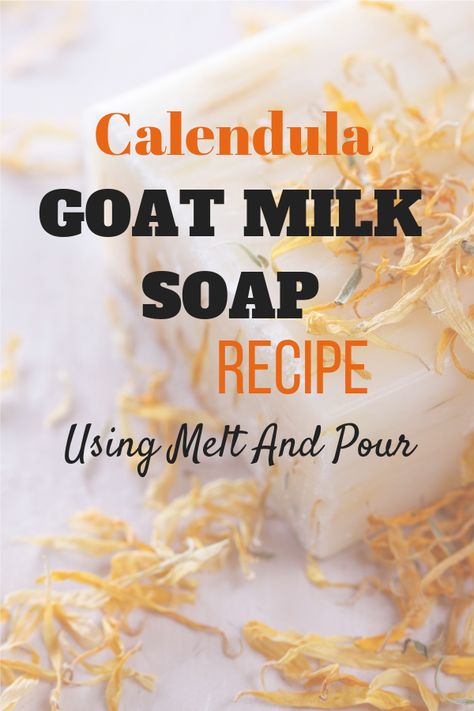 Make your own soap for dry skin at home with this easy goat milk soap recipe using melt and pour soap base, dried calendula flowers and calendula oil. #goatmilksoaprecipeusingmeltandpour #soapmaking #soaprecipes #calendulagoatmilksoap #meltandpoursoaprecipesgoatmilk #meltandpoursoapideas #meltandpoursoaprecipes Vanilla Soap Recipe, Easy Goat Milk Soap Recipe, Organic Soap Recipe, Soap For Dry Skin, Dried Calendula, Goat Milk Soap Recipe, Laundry Soap Recipe, Make Your Own Soap, Milk Soap Recipe