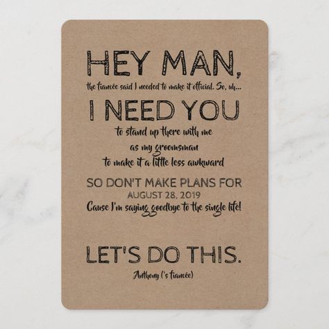 Groomsman Proposal Ideas, Jordans Wedding, Groomsman Invite, Asking Groomsmen, Groomsman Proposal Box, Groomsmen Invitation, Groomsman Proposal, Bridesmaid Groomsmen Gifts, Bride Sign