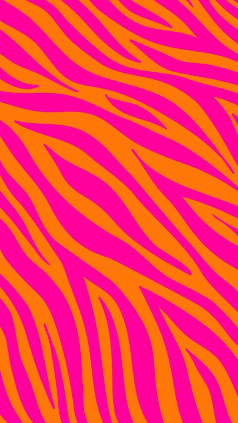 Pink And Orange Zebra Wallpaper, Cute Wallpapers Pink And Orange, Orange Zebra Print Wallpaper, Preppy Zebra Wallpaper, Preppy Prints Wallpaper Pink And Orange, Pink And Orange Macbook Wallpaper, Preppy Pink And Orange Wallpaper, Hot Pink Orange Aesthetic, Trendy Pink Wallpaper