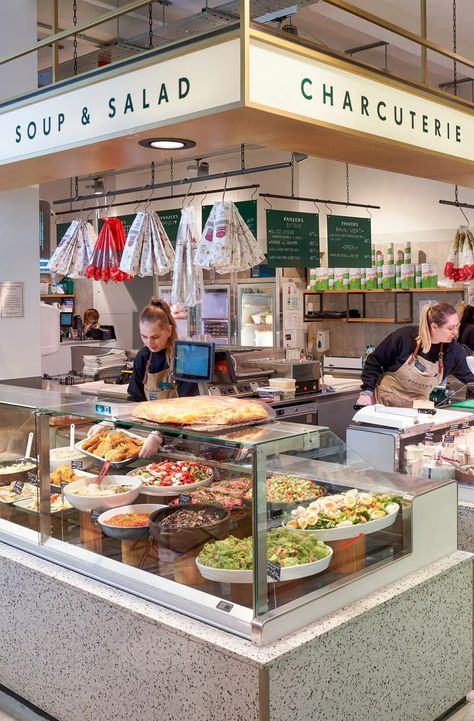 The most beautiful delis in London | CN Traveller Panini Bar, Local Food Shop, Deli Design, Decor Branding, Retail Decor, Deli Cafe, Deli Shop, Grocery Market, Grocery Store Design