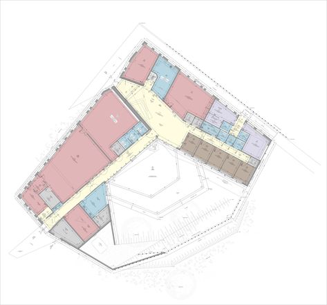 Floor Plan Architecture Floor Plan, Youth Club, Community Halls, Youth Center, Arts Center, Architecture Plan, Art Club, Technical Drawing, Art Center