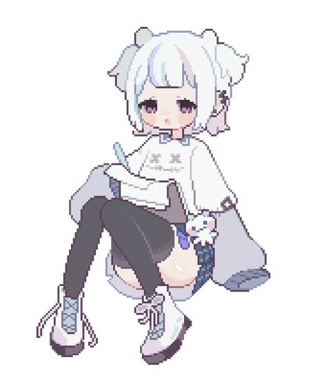 Vtuber Pose Reference, Bat Girl Oc, Pngtuber Ideas, Pngtuber Reference, Vtuber Design Ideas, Chibi Pixel Art, Vtuber Outfit Ideas, Pixel Art Pfp, Bat Pfp