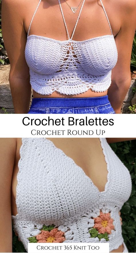 Ready to strut your stuff in one of these gorgeous crochet bralette patterns? #crochet #crochet365knittoo #crochetpattern #crochetbralette #crochetbralettepattern Crochet Bra Pattern Free, Crochet Bikinis Free Patterns, Crochet Bralette Pattern Free, Crochet Bra Cup, Crochet Bralettes, Crochet Bra Pattern, Crochet Bralette Pattern, Crochet Bralette Top, Crochet Bra Top