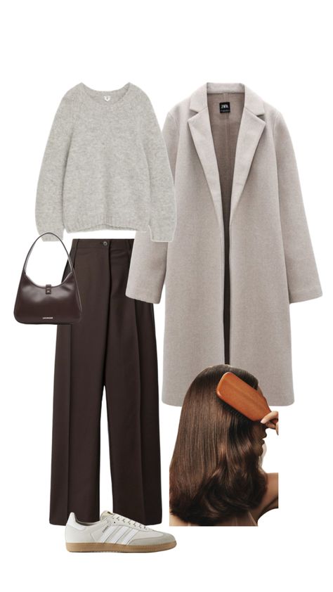 Brown Trousers Outfit, Brown Pants Outfit, Outing Outfit, Winter Fashion Outfits Casual, Stylish Work Attire, Looks Party, Muslimah Fashion Outfits, Arab Fashion, Easy Trendy Outfits