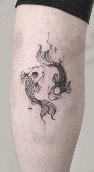 Pisces Tattoo Color, Peices Zodiac Tattoo, Picies Tattoos, Pieces Tattoo Ideas, Picies Zodiac Tattoo, Piceses Tattoo, Pisces Fish Tattoo, Pices Zodiac Tattoo, Tattoos Pisces