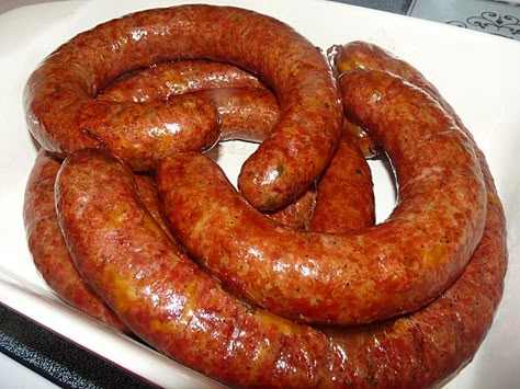 Venison Jalapeno Cheese Sausage | Griffin' s Grub Deer Sausage, Venison Sausage Recipes, Hungarian Sausage, Venison Sausage, Making Sausage, Sausage Making Recipes, Meat Curing, Deer Meat Recipes, Homemade Sausage Recipes