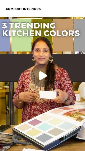 Comfort Interiors on Instagram: "Part - 2 kitchen colour suggestions for white countertop. . From classic to contemporary these kitchen colors will transform your space!, Here are three trending kitchen colours with white countertop. . Which of these kitchen colors is your fave? 💖🍽️ #KitchenTrends" . PASTEL BLUE STEEL AND PISTA GREEN BRAZILIAN SAND FROSTY WHITE . Design your kitchen according to your customisation with us @comfortinteriorss, We are here to make your dream home come true 🏡 . For enquiry contact - 📞9962213107 DM us for more information . 📍 Showroom location - Comfort interiors OMR, Karapakkam . Follow us for more updates about our projects and reels . . #interiordesign #interiores #modularkitchen #bestcolor #kitchencolours #colourcombination #mordenkitchen #classickitch Kitchen With Olive Green Cabinets, Pista Green Kitchen Design, Kitchen Interior Pastel Color, Sand Colour Kitchen, Kitchen Colours Combinations, Pista Green Combination Colours, Pastel Colour Kitchen Ideas, Kitchen Colour Combination Color Combos, Pastel Colour Kitchen