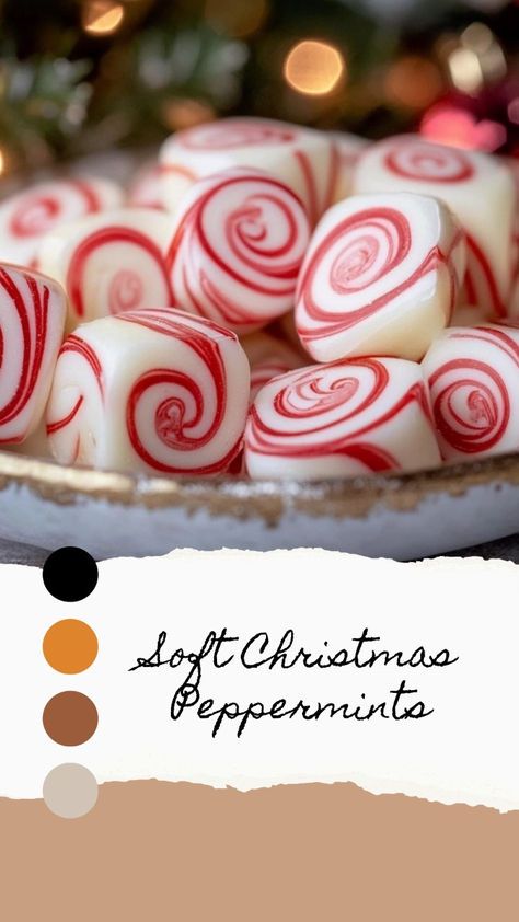 Add a nostalgic touch to your holiday table with these old-fashioned butter mints. Soft, sweet, and packed with peppermint flavor, they're the perfect way to savor the season! 🎄🍭 #ChristmasMagic #ButteryBliss #PeppermintPerfection #HolidayTreats #HandmadeWithLove #SeasonalSweets 🧑‍🎄🧈💖 Old Fashioned Peppermint Butter Mints, Peppermint Mints Recipe, Soft Christmas Butter Mints, Holiday Gift Recipes, Old Fashion Butter Mints, Old Fashioned Christmas Candies, Soft Butter Mints, Cream Cheese Peppermints, Soft Christmas Peppermints Old Fashioned Butter Mints