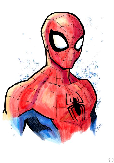 Spectacular Spiderman, Spiderman Sketches, Marvel Art Drawings, Drawing Superheroes, Spiderman Drawing, Spiderman Art Sketch, Naruto Sketch Drawing, Procreate Drawing, Marvel Drawings