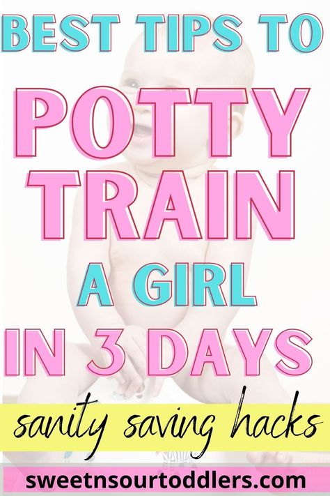 These are the ultimate potty training tips for girls. I used every one of them to potty train my 2 year old in a weekend! #pottytraininggirls #pottytrainingtips #pottytraining3days Best Potty Training Tips, Tips For Potty Training Girls Toddlers, Diy Potty Training Chart Girls Toddlers, Potty Training In 3 Days, Potty Training Tips For Girls Toddlers, Toddler Potty Training Chart, Potty Training Girls Under 2, How To Potty Train A Toddler Girl, 2 And Half Years Old Activities