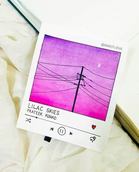 Spotify Painting Ideas, Poloroid Paintings Easy, Spotify Polaroid Painting, Dessin Spotify, Spotify Painting, Spotify Artwork, Spotify Drawing, Prateek Kuhad, Buddhism Wallpaper