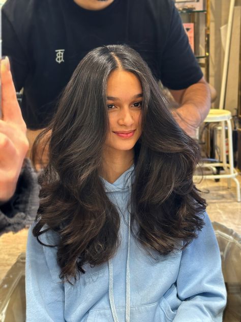 Our amazing artistic director @senolmert creating this beautiful cut and blow dry with long layers - you won't want to miss out on this look! 🤩 #haircut #cutandblowdry #longlayers #longsidebangs Long Side Bangs, Blow Dry Hair, Long Layers, Blow Dry, Dry Hair, To Miss, Hair Cuts, Hair, Quick Saves